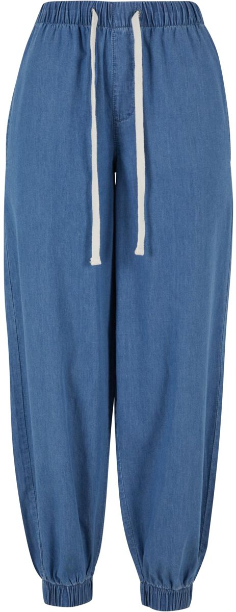 Urban Classics Ladies Light Denim Jogpants Trainingshose blau in L