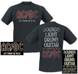 Sounds Light Drums Guitar, AC/DC, T-Shirt