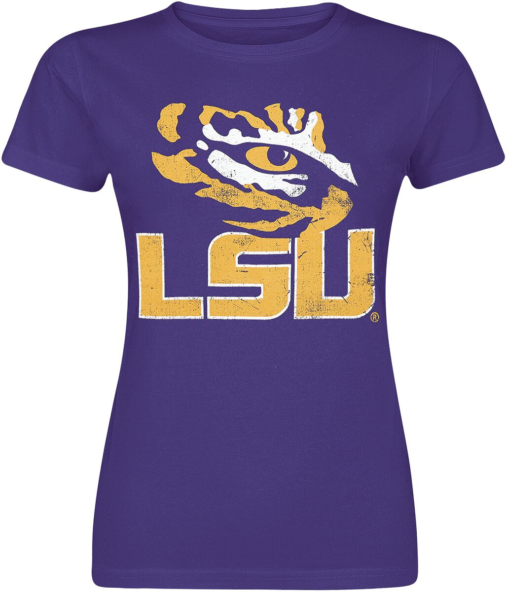 Image of T-Shirt di University - LSU - S a XL - Donna - lilla