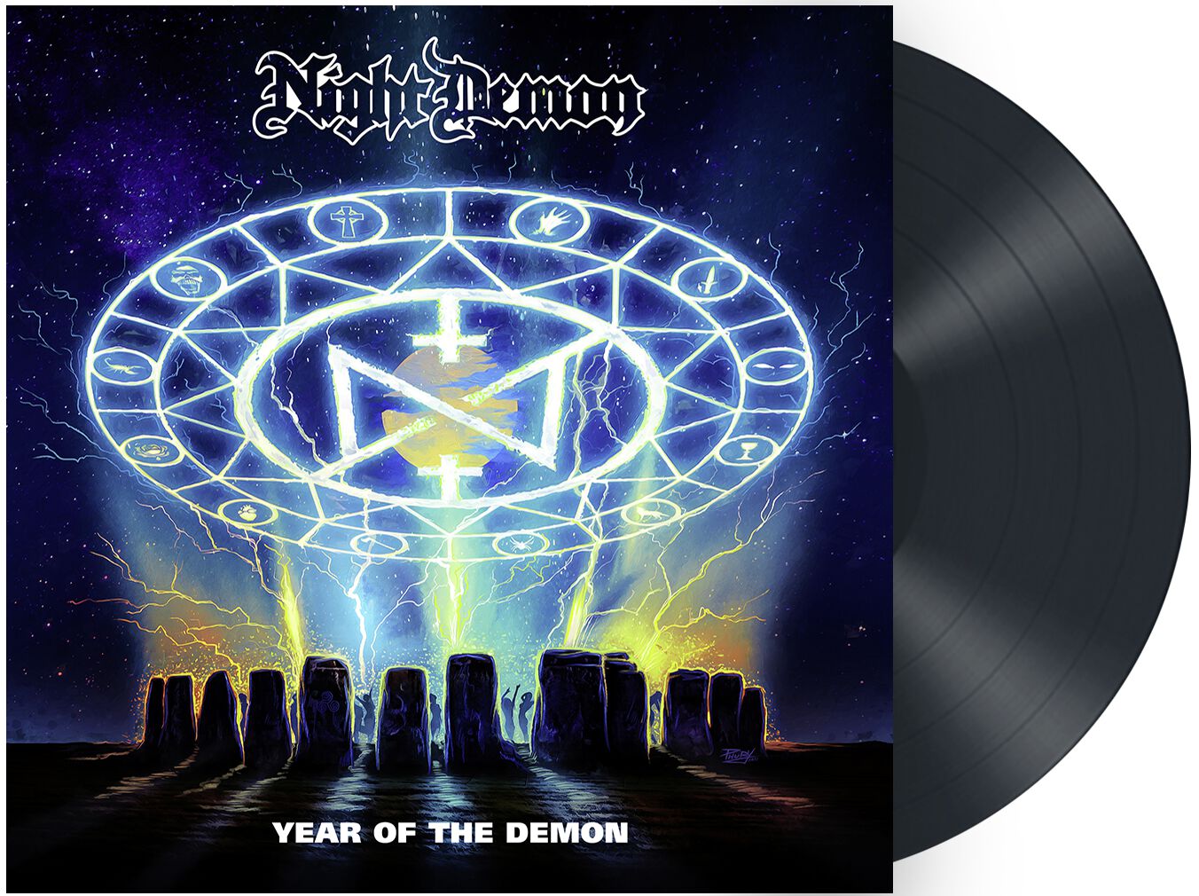 Levně Night Demon Year of the demon LP černá