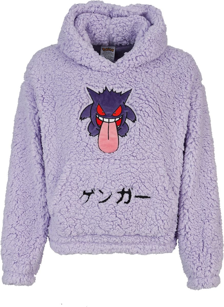 Sudadera con capucha  de Pokémon - Gengar - Teddy - Mujer - Lila