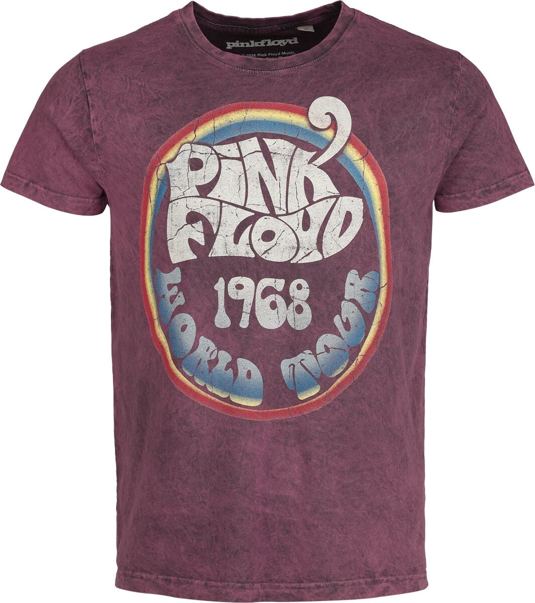 T-Shirt Manches courtes  de Pink Floyd - World Tour - S à 4XL - pour Homme - violet