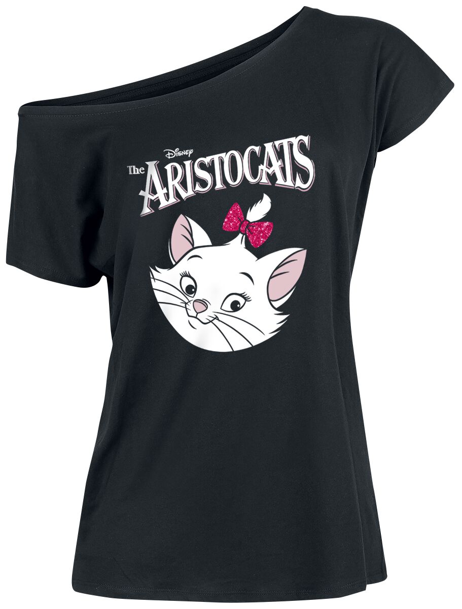 T-Shirt Manches courtes Disney de Les Aristochats - Marie Sportive - S à M - pour Femme - noir