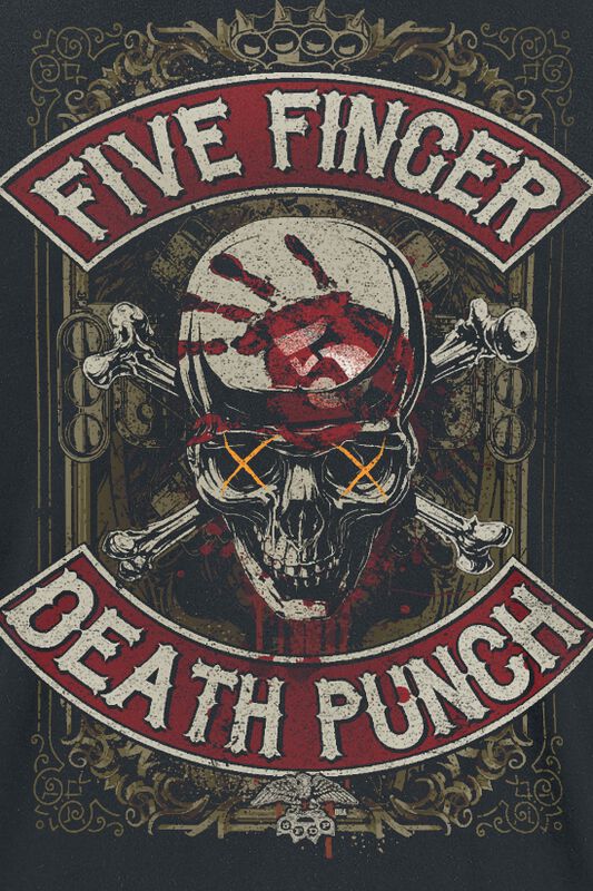 Band Merch Nachhaltiges Band Merch Dirty Skull Battle Born | Five Finger Death Punch T-Shirt