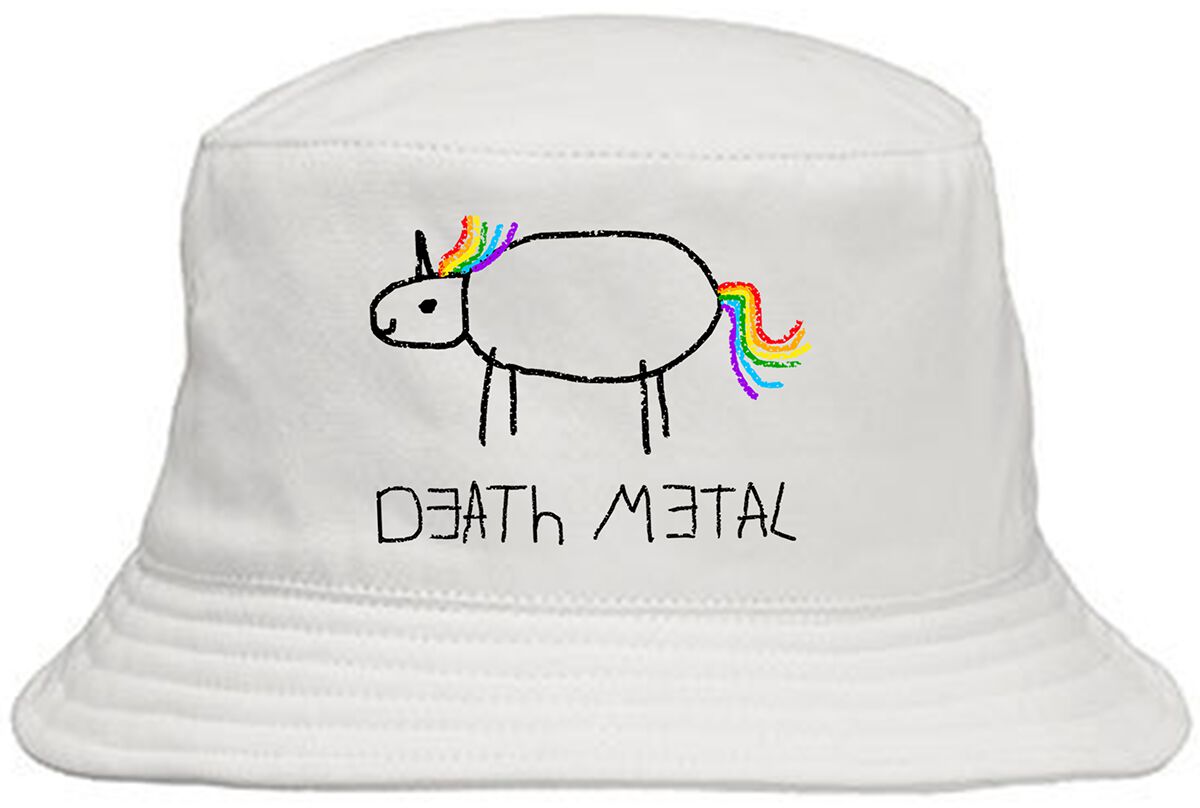 Death Metal  Hut weiß