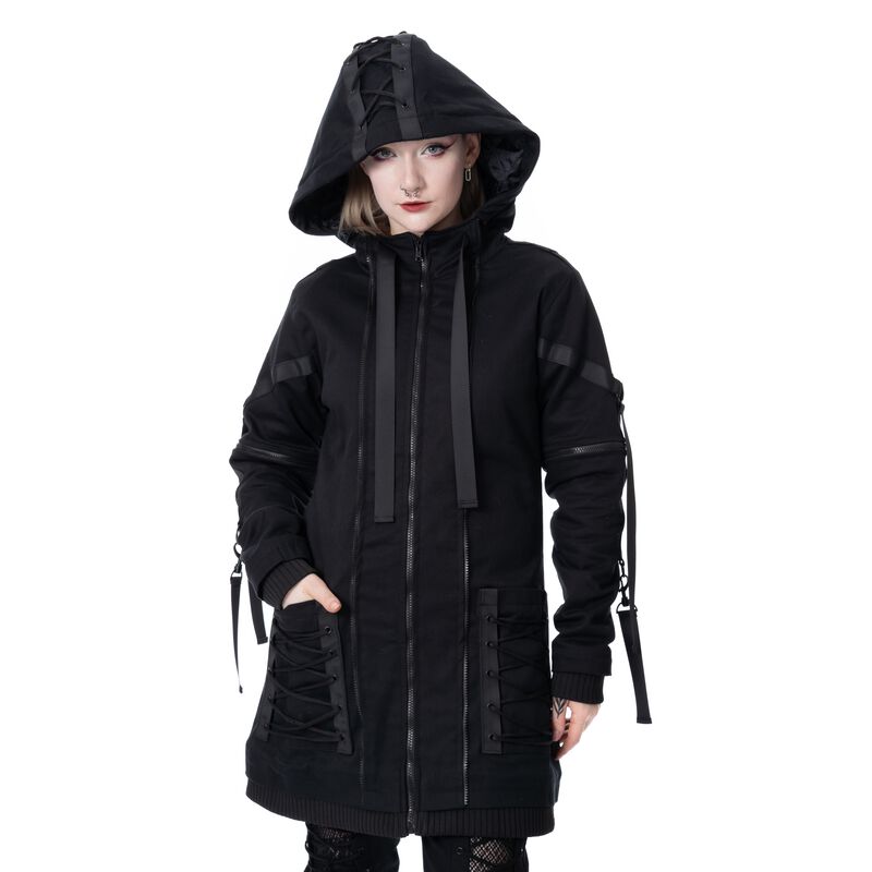 Chemical Black - Gothic Übergangsjacke - Lamia Jacket - XS bis XXL - für Damen - Größe XS - schwarz