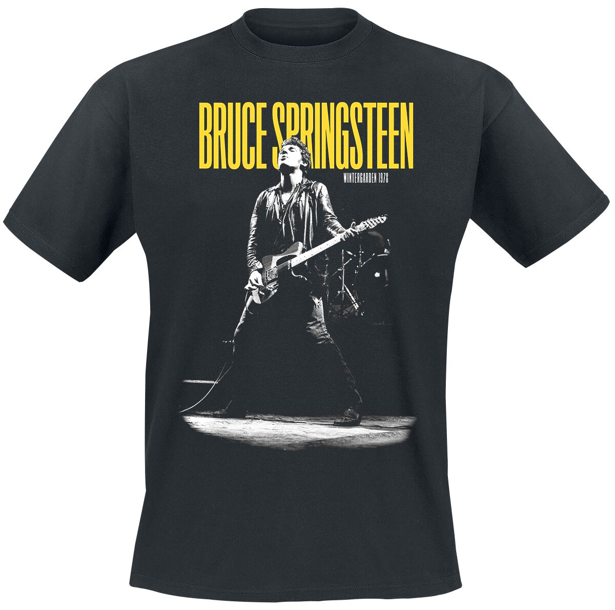 Levně Bruce Springsteen Winterland Ballroom Guitar Tričko černá