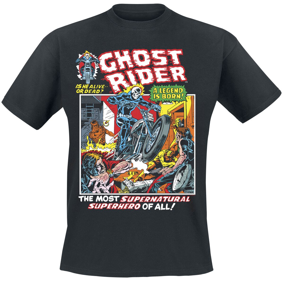 Marvel Comics Ghost Rider T-Shirt black