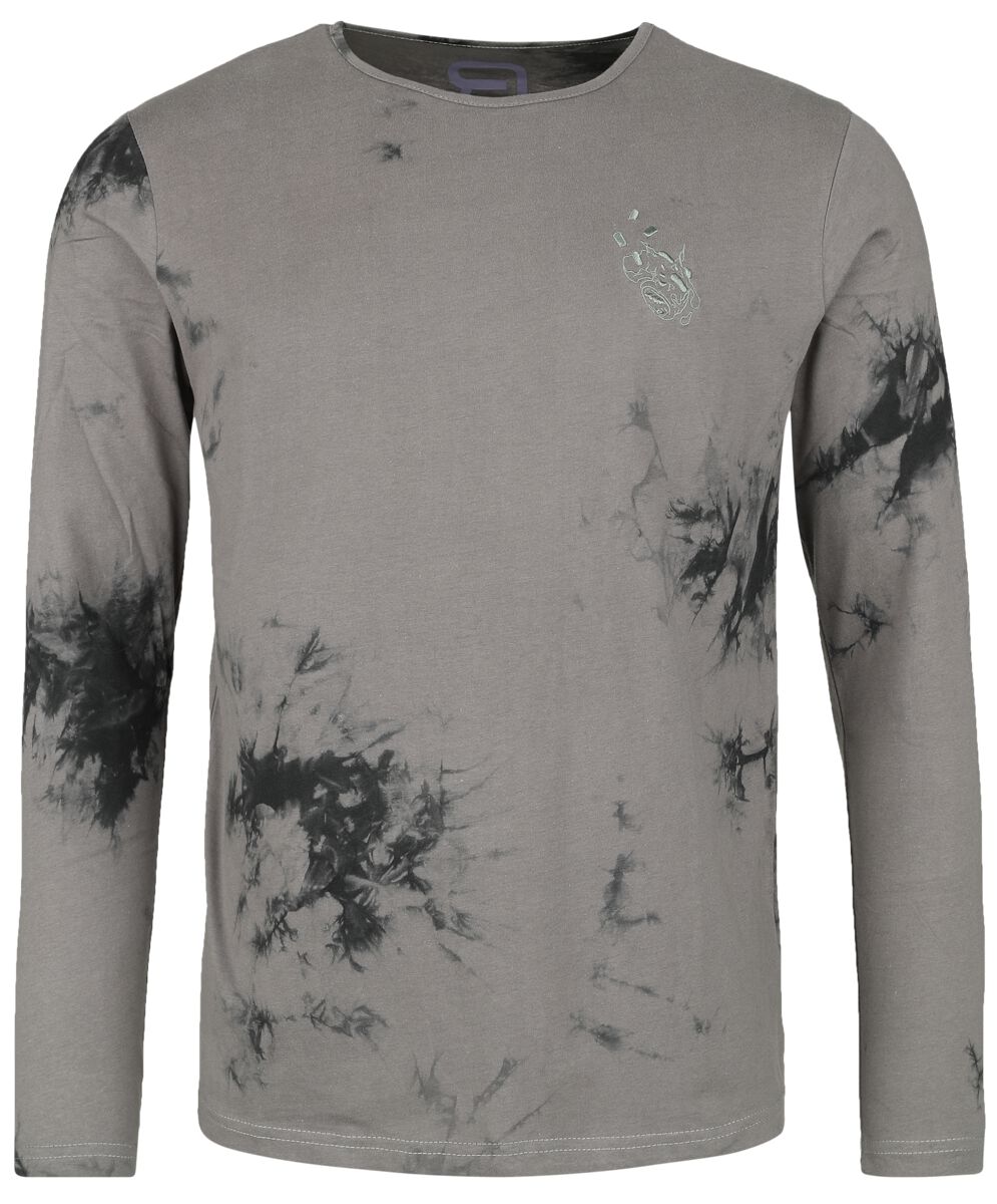 Image of Maglia Maniche Lunghe di RED by EMP - Long-sleeved top with monster donut - S a XXL - Uomo - grigio