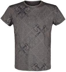 T-Shirt mit keltischen Ornamenten, Black Premium by EMP, T-Shirt