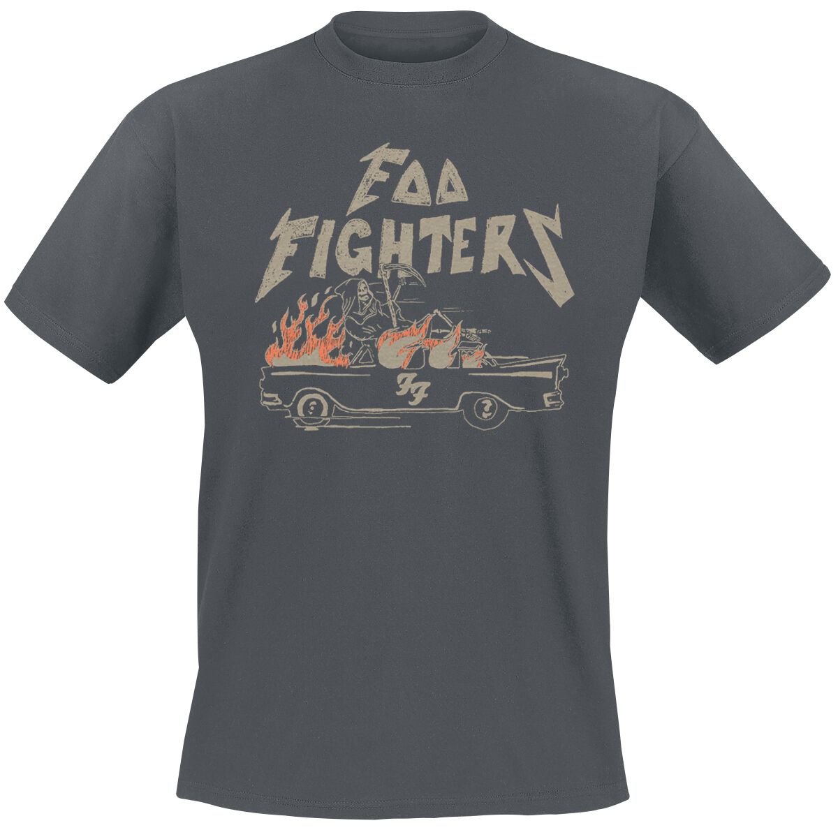 Foo Fighters T-Shirt - Joyride - S bis 3XL - für Männer - Größe M - charcoal  - Lizenziertes Merchandise!