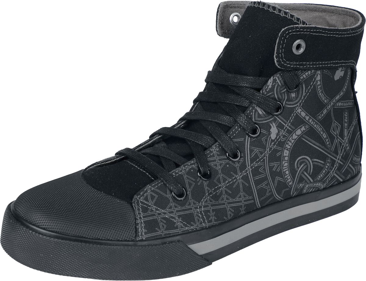 Sneaker - Celtic Snake Canvas Sneaker - EU37 bis EU47 - Größe EU37 - schwarz - Unisex - unisex