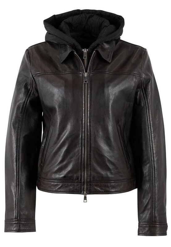Mauritius Lederjacke - MWAvih - S bis 3XL - für Damen - Größe L - braun
