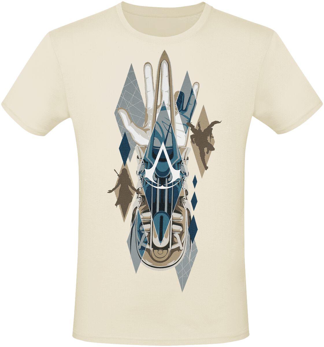 Assassin’s Creed – Gaming T-Shirt – Hidden Blade – S bis XXL – für Männer – Größe S – natur  – EMP exklusives Merchandise!