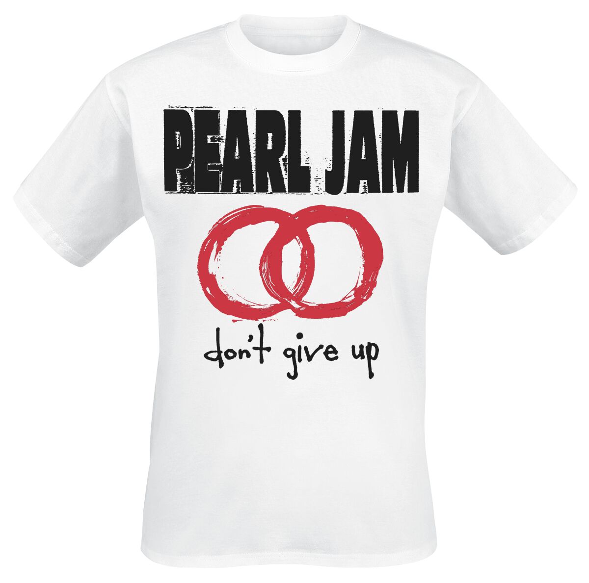 Pearl Jam T-Shirt - Don`t Give Up - S bis XXL - für Männer - Größe XL - weiß  - Lizenziertes Merchandise!