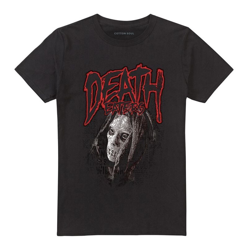 Harry Potter T-shirt - Death Eaters Mono Face - M 5XL - för Herr - svart