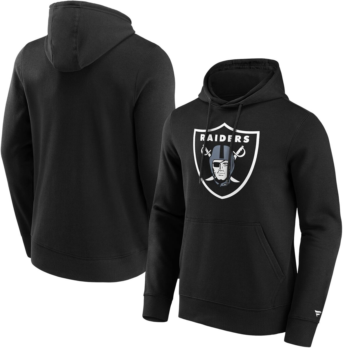 Fanatics Kapuzenpullover - Las Vegas Raiders Logo - S bis L - für Männer - Größe S - schwarz