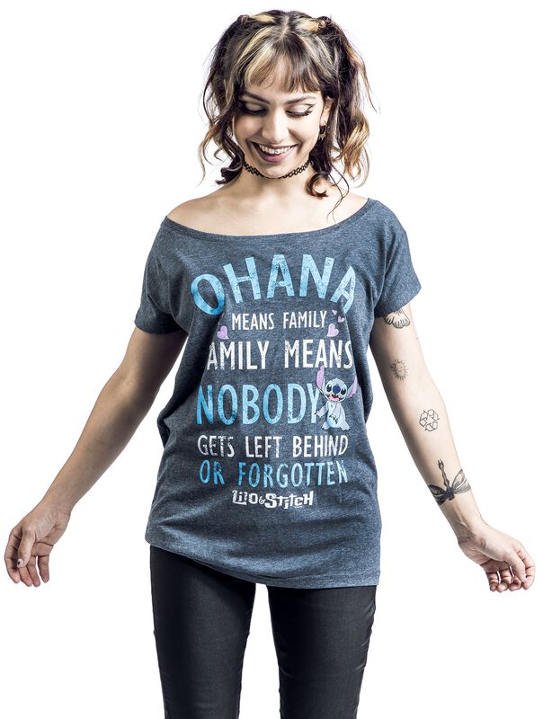 Frauen Bekleidung Ohana | Lilo and Stitch T-Shirt