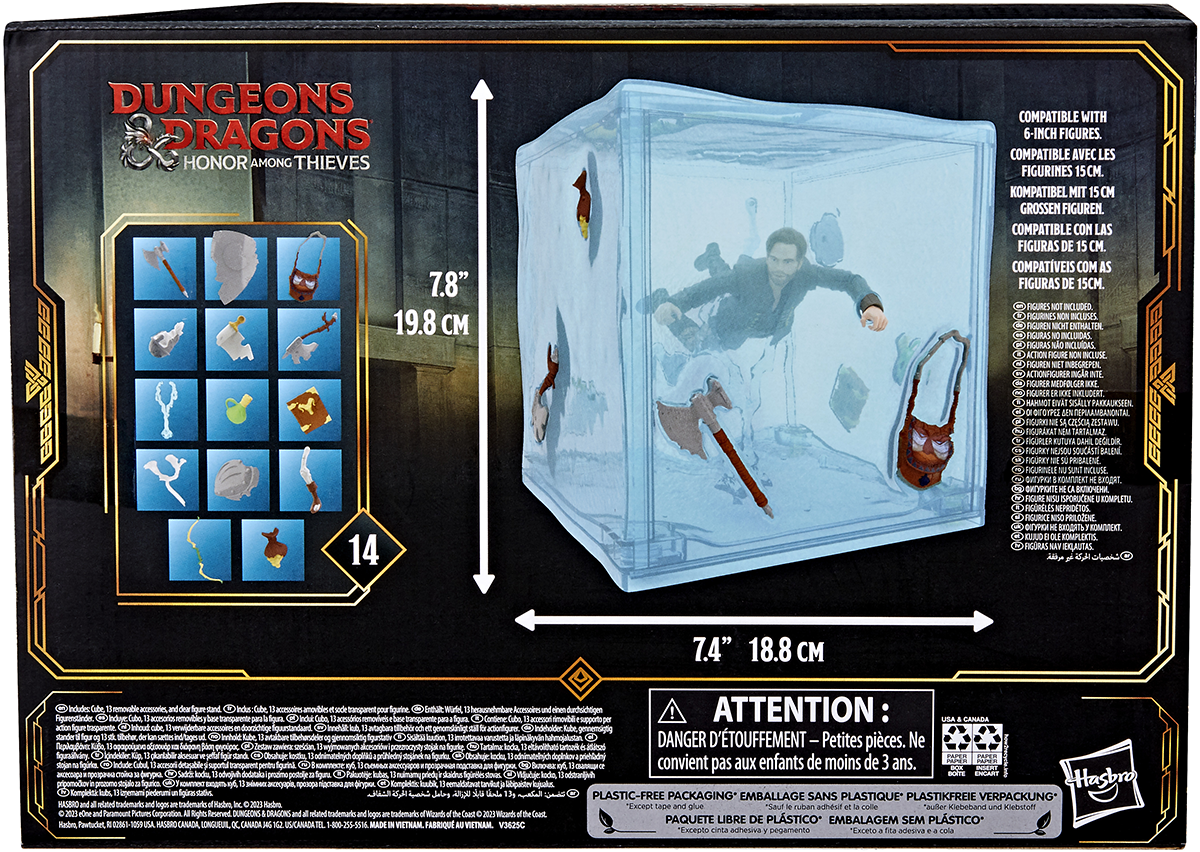Dungeons and Dragons Golden Archive Gelatinous Cube Gallertwürfel Actionfigur multicolor