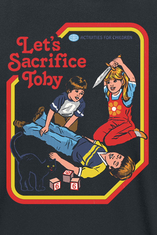 Steven Rhodes Let's Sacrafice Toby Kapuzenpullover schwarz