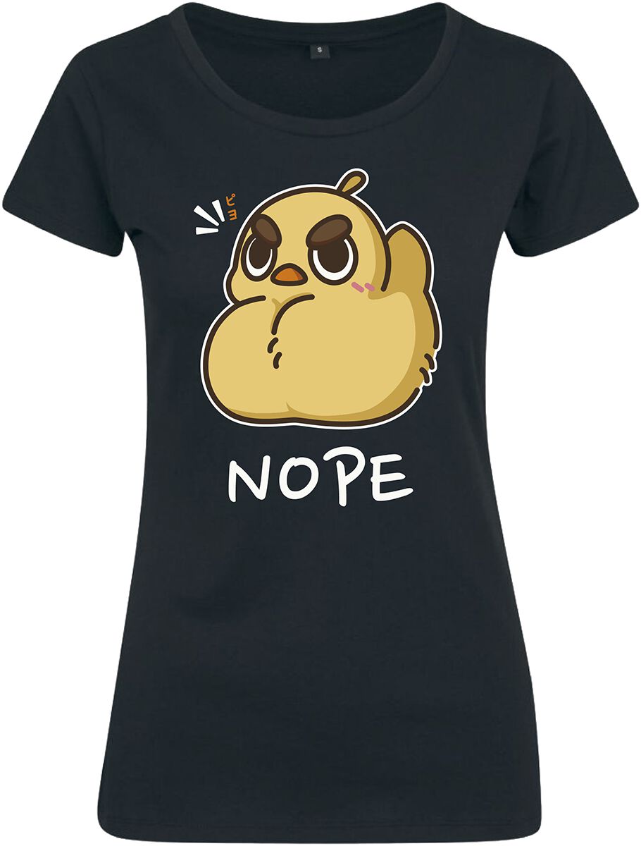 Funshirt Nope Chick T-Shirt schwarz Funshirt Nope Chick T-Shirt schwarz