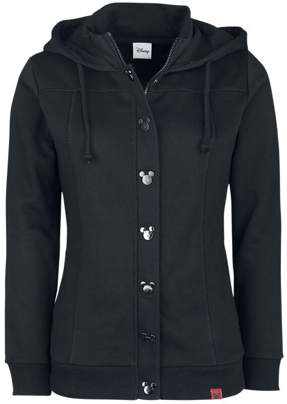 Mickey & Minnie Mouse - Disney Vest met capuchon - Minnie - S tot XXL - voor Vrouwen - zwart