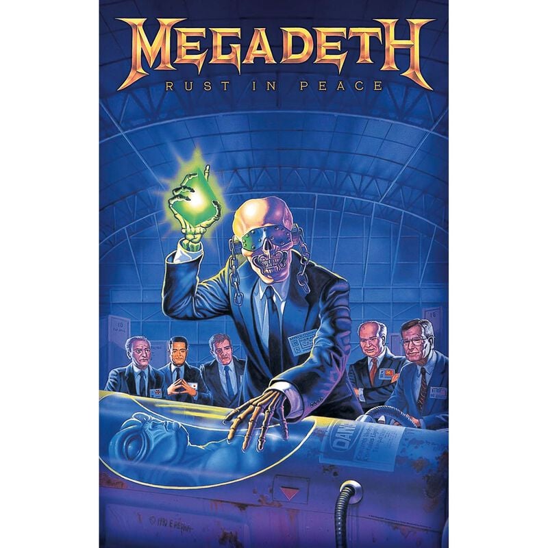 Megadeth Rust in Peace Flagge multicolor