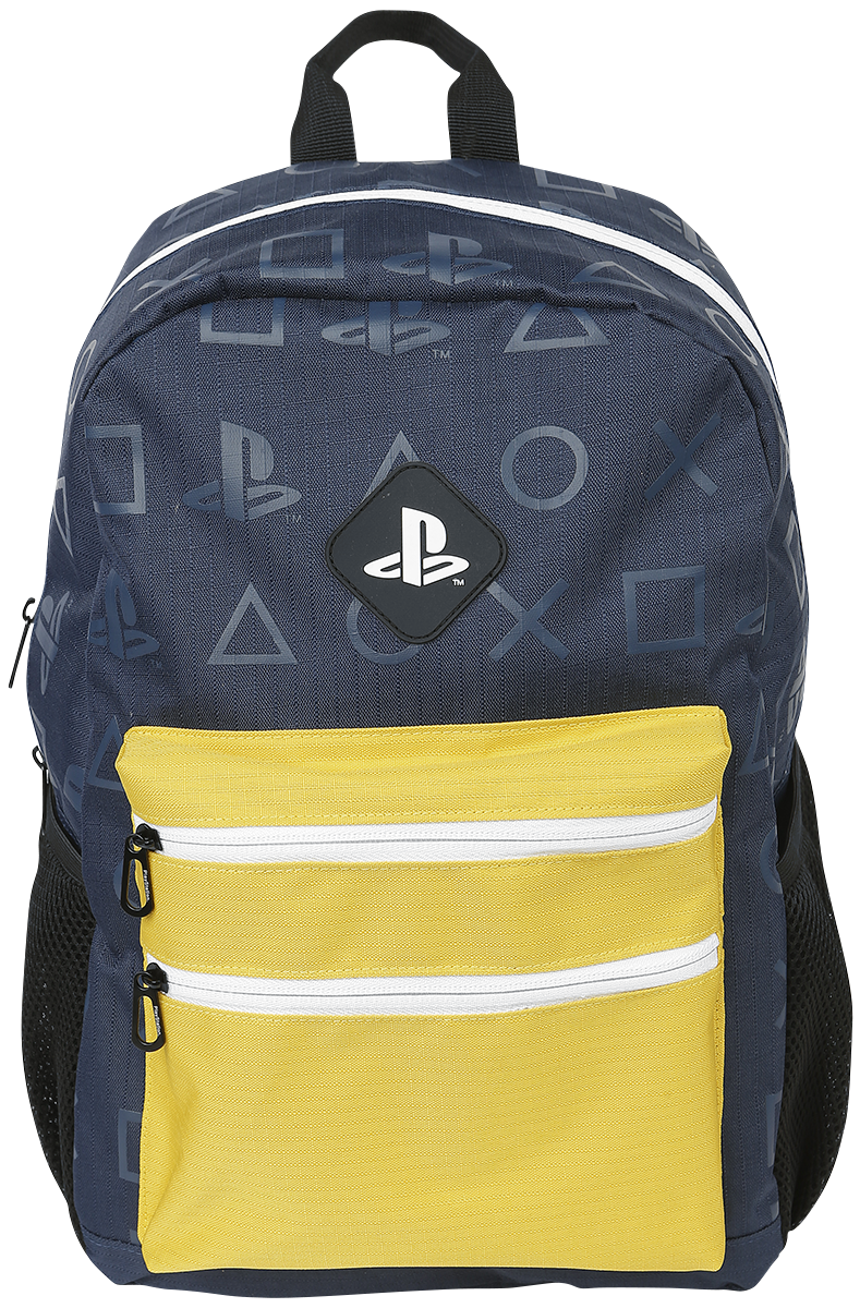 Playstation Colour Block Rucksack blau gelb