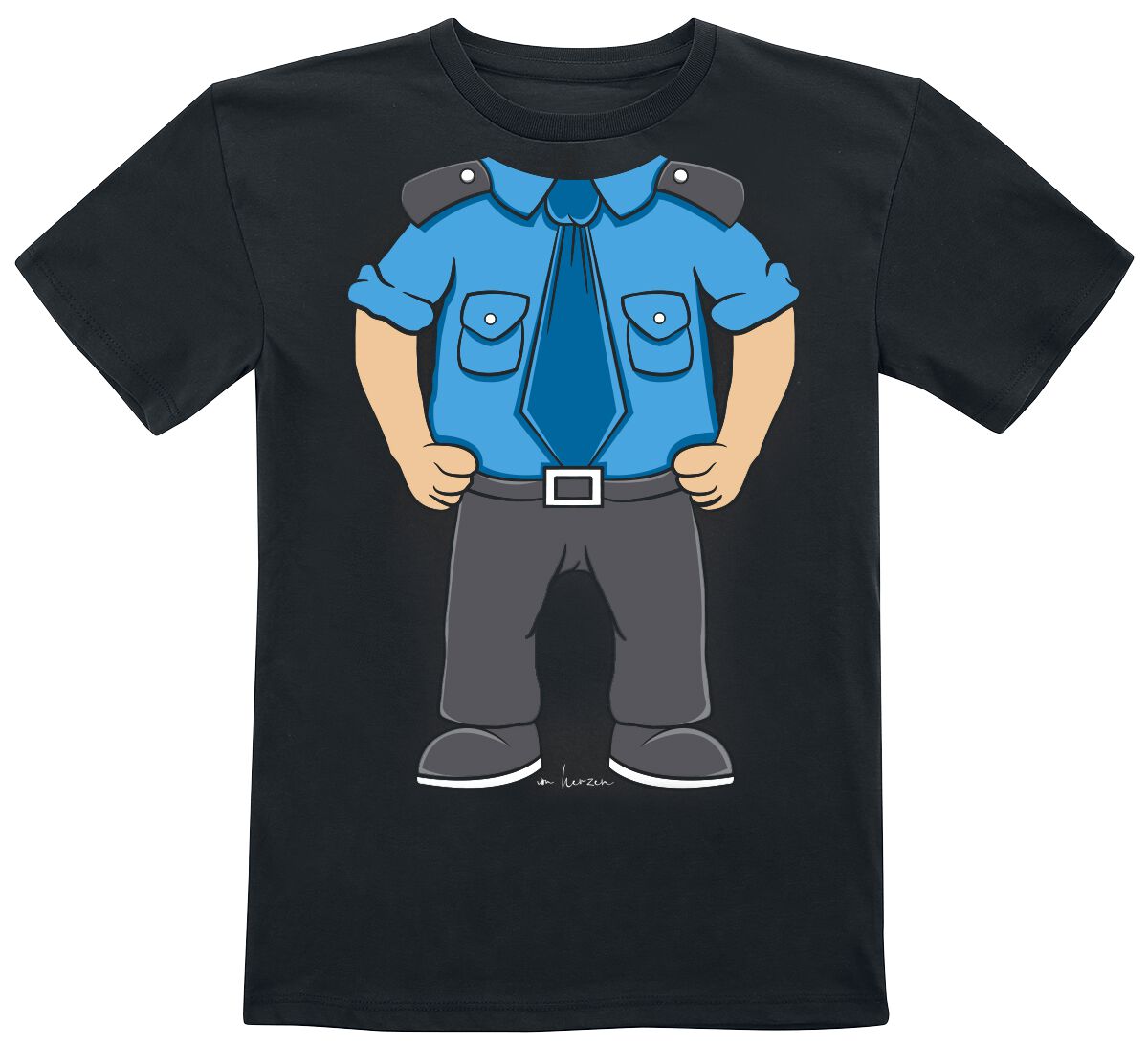 Sprüche Kids – Der Polizist T-Shirt schwarz Sprüche Kids – Der Polizist T-Shirt schwarz