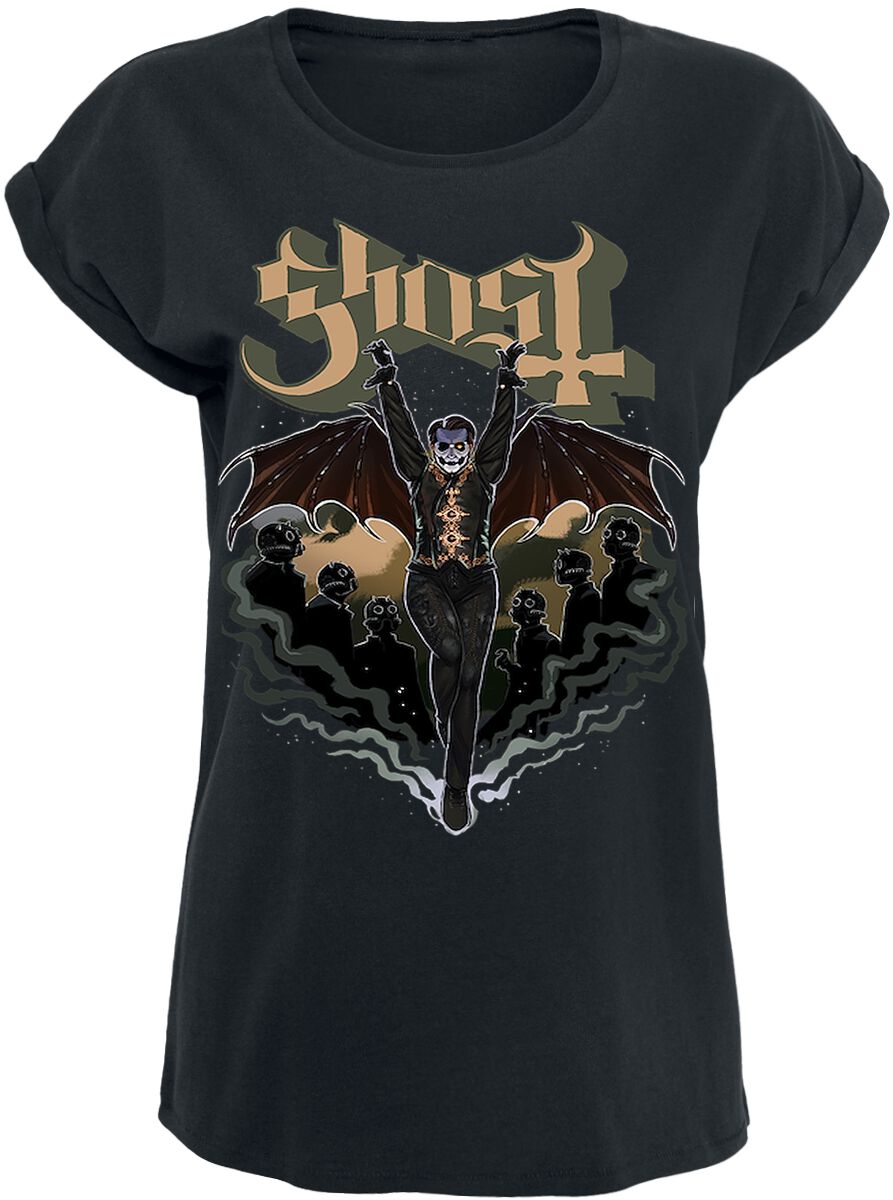 Ghost T-Shirt - Theatrical - S bis 4XL - für Damen - Größe S - schwarz  - Lizenziertes Merchandise!