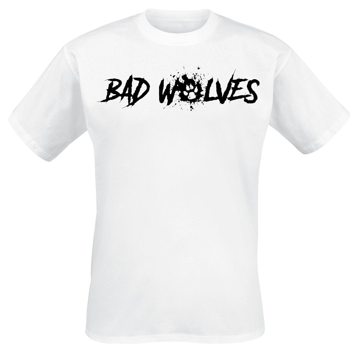 Image of Bad Wolves Paw Logo T-Shirt weiß