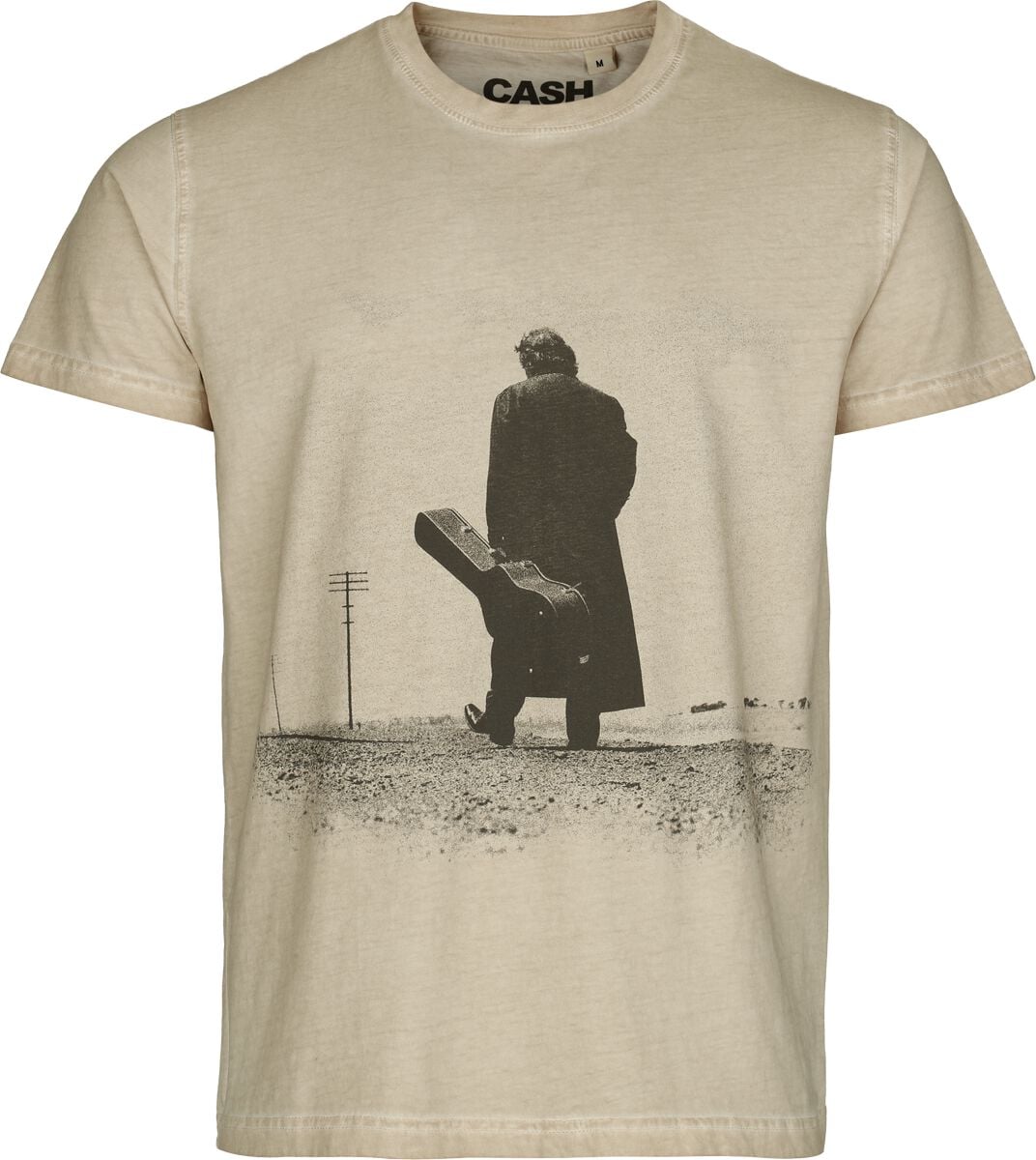 Johnny Cash Walk Alone T-shirt creme