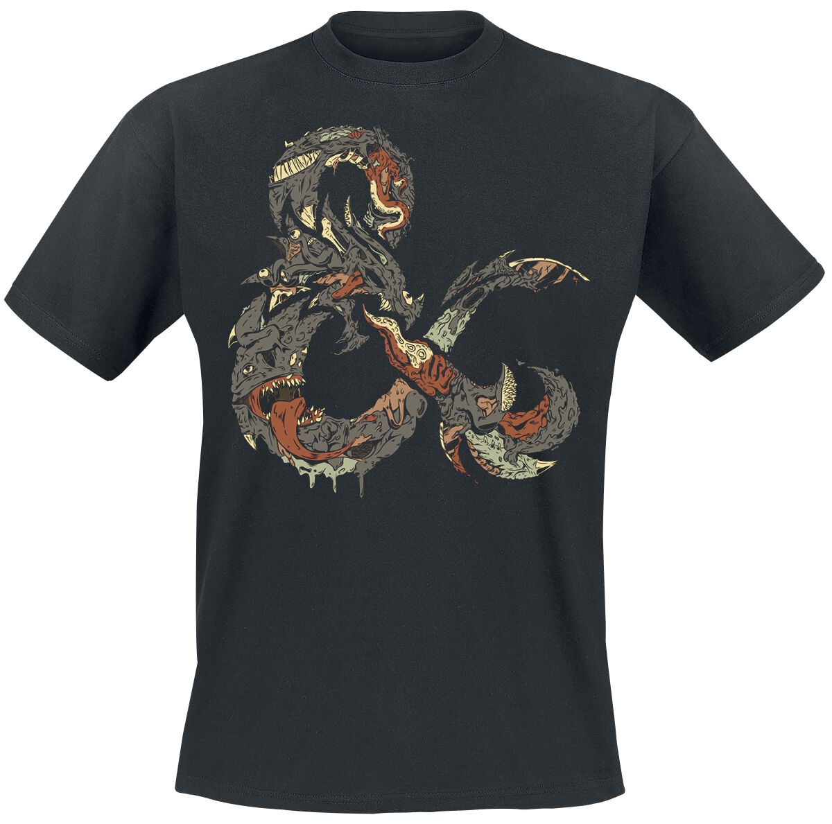 Dungeons and Dragons Ampersand Monster T-Shirt schwarz in S