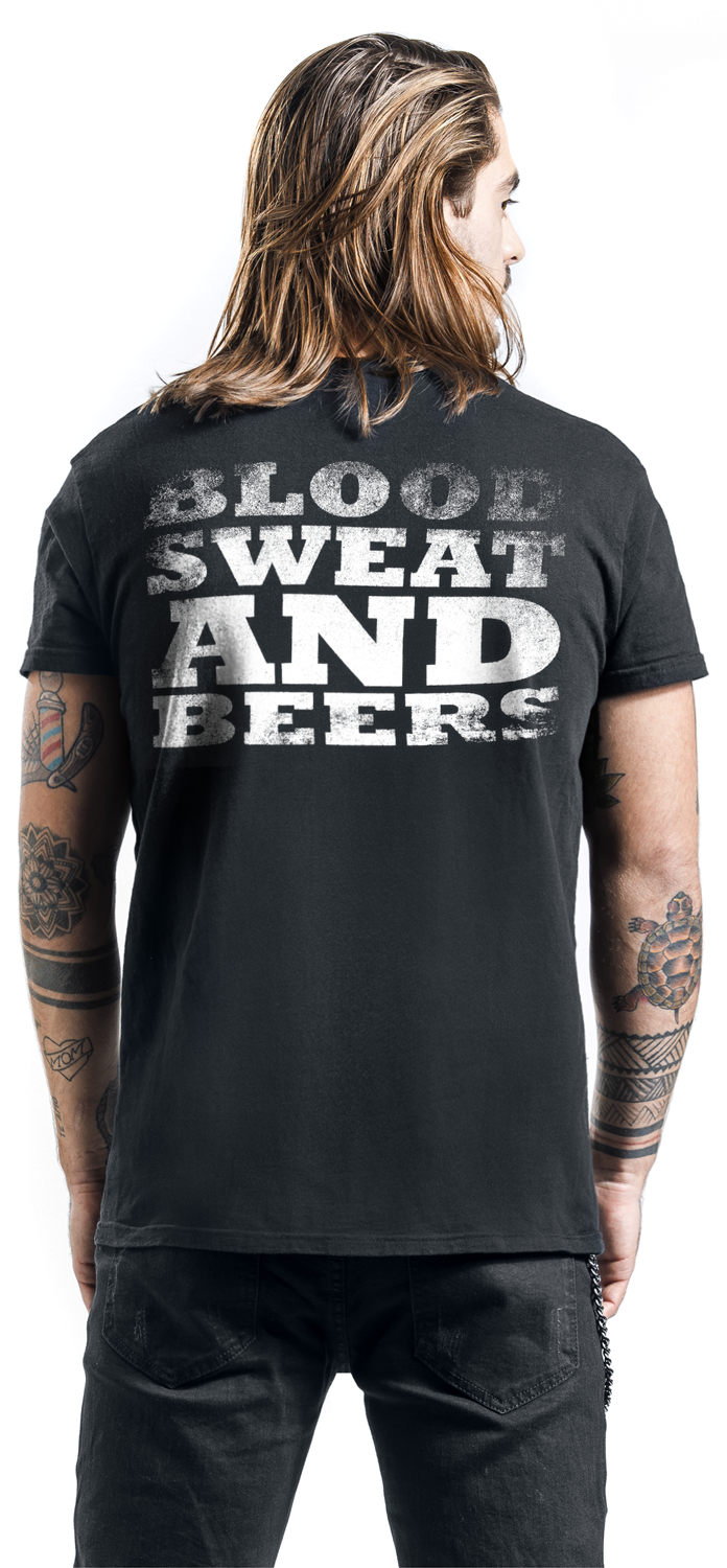 Gas Monkey Garage Distressed Monkey T-Shirt schwarz