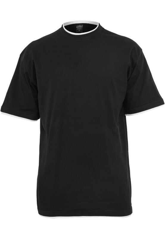 T-Shirt - Contrast Tall Tee - M bis XL - für Männer - Größe M - schwarz/weiß - Männer - male
