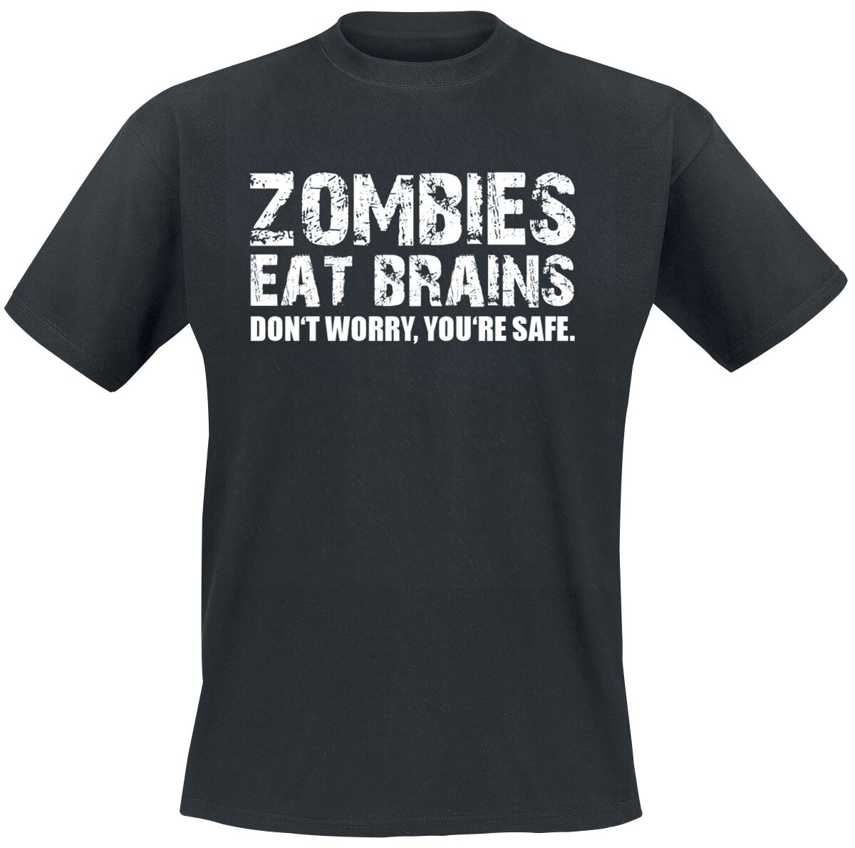 Zombies Eat Brains T-Shirt schwarz von Sprüche