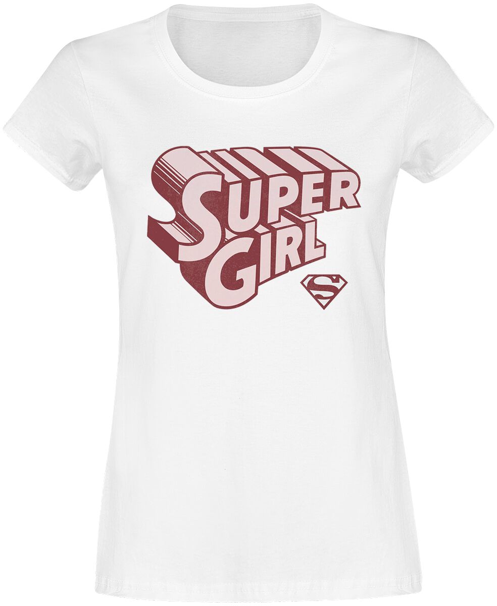 Supergirl Retro Logo T-Shirt white