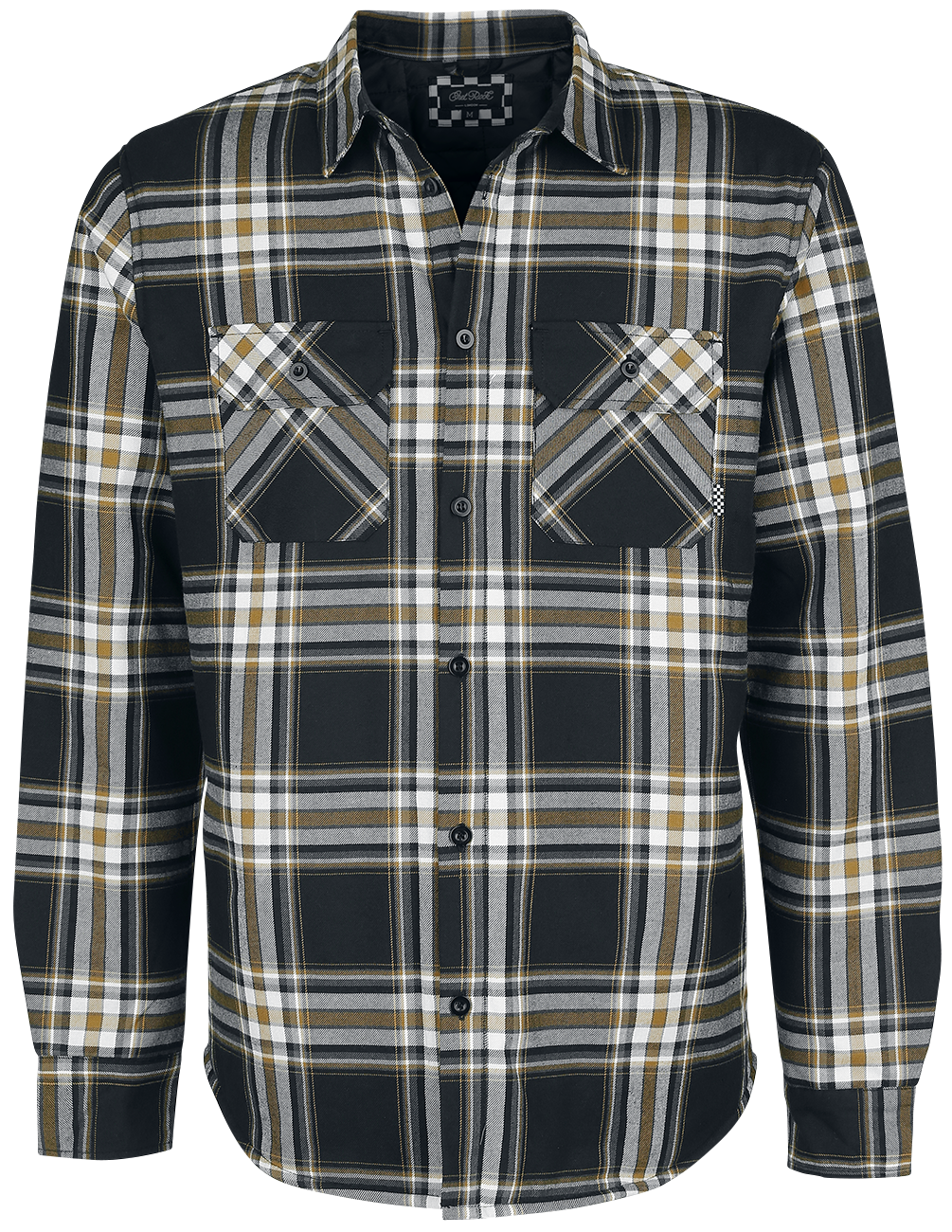 Chet Rock - Flannel Thermo-Shirt - Shirt - black-white image