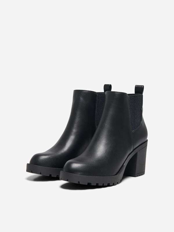 Bottes  de Only - ONLBARBARA HEELED BOOTIE NOOS - EU36 à EU41 - pour Femme - noir