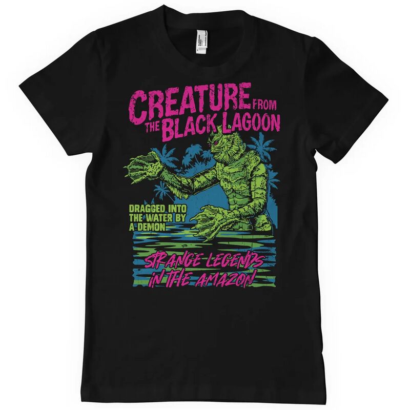 Universal Monsters T-Shirt - The Creature From The Black Lagoon - S bis XXL - für Männer - Größe S - schwarz  - Lizenzierter Fanartikel