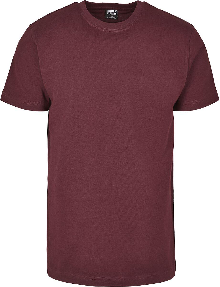 Urban Classics T-Shirt - Basic Tee - S bis XXL - für Männer - Größe XXL - weinrot