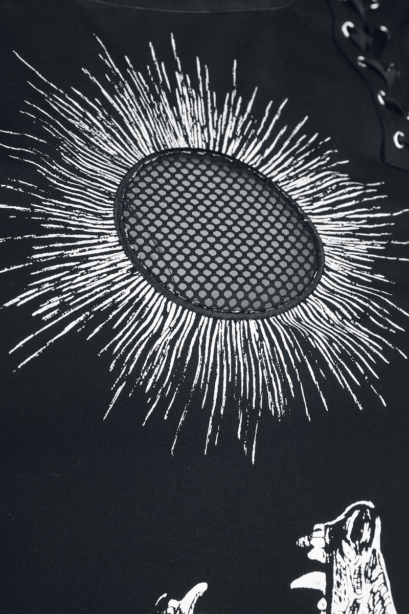 Jawbreaker Devouring The Sun Dress Kurzes Kleid schwarz weiß