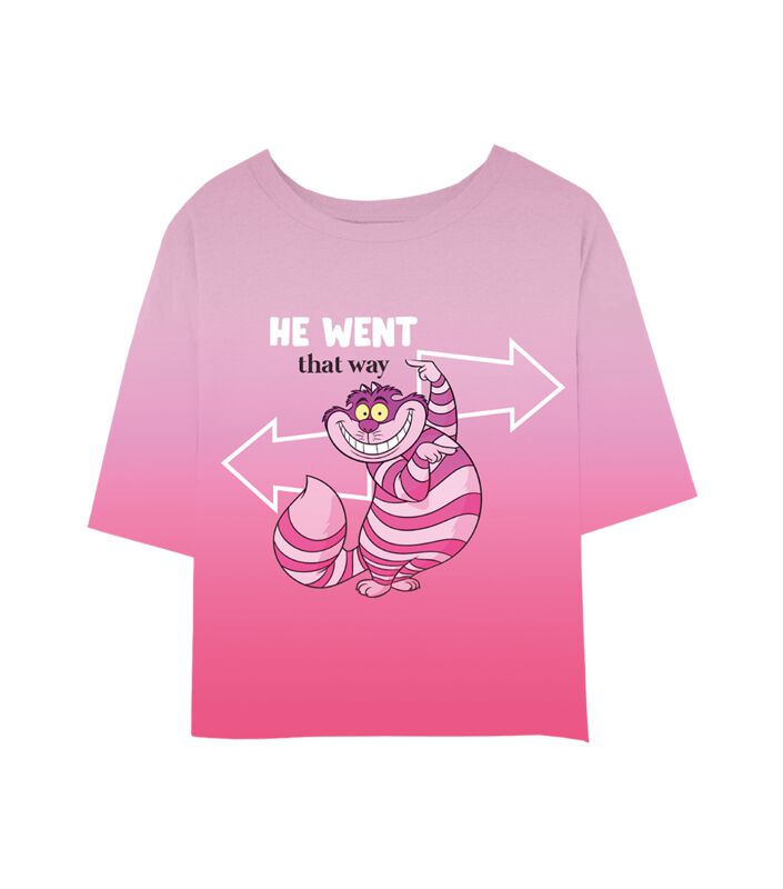 Alice in Wonderland - Disney T-shirt - We Went That Way - S tot XXL - voor Vrouwen - meerkleurig