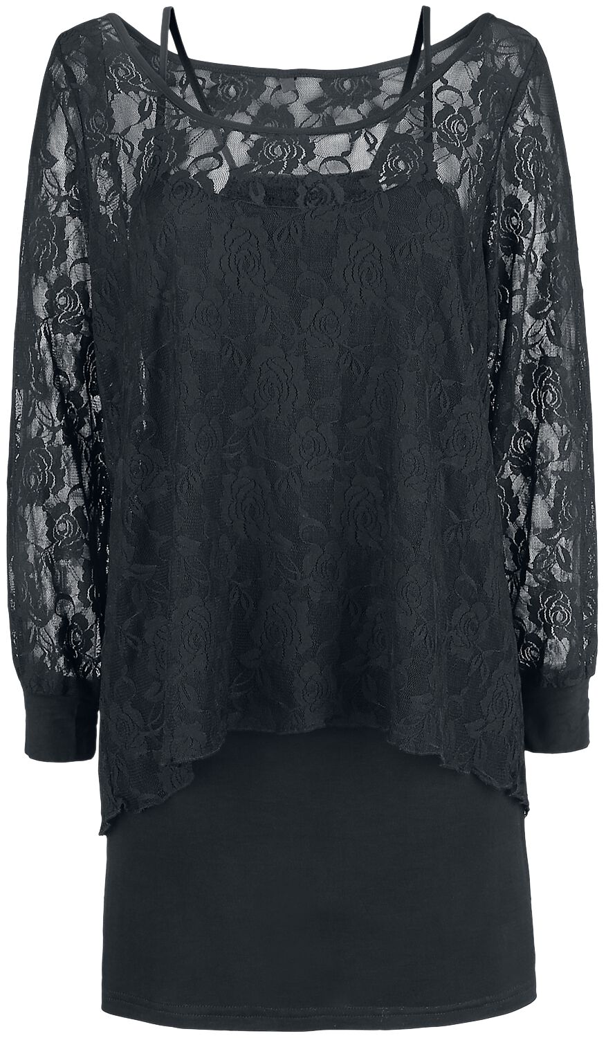 Forplay Ava Long-sleeve Shirt black