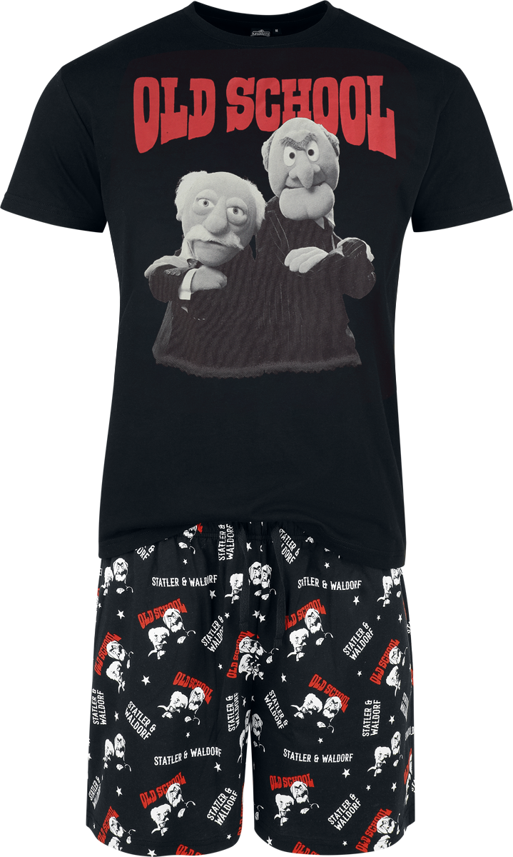 The Muppets  Pyjama - Old School - for Men - black