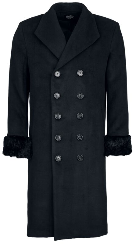 Rockar Gothic av H&R London - Black Coat - Herr - svart