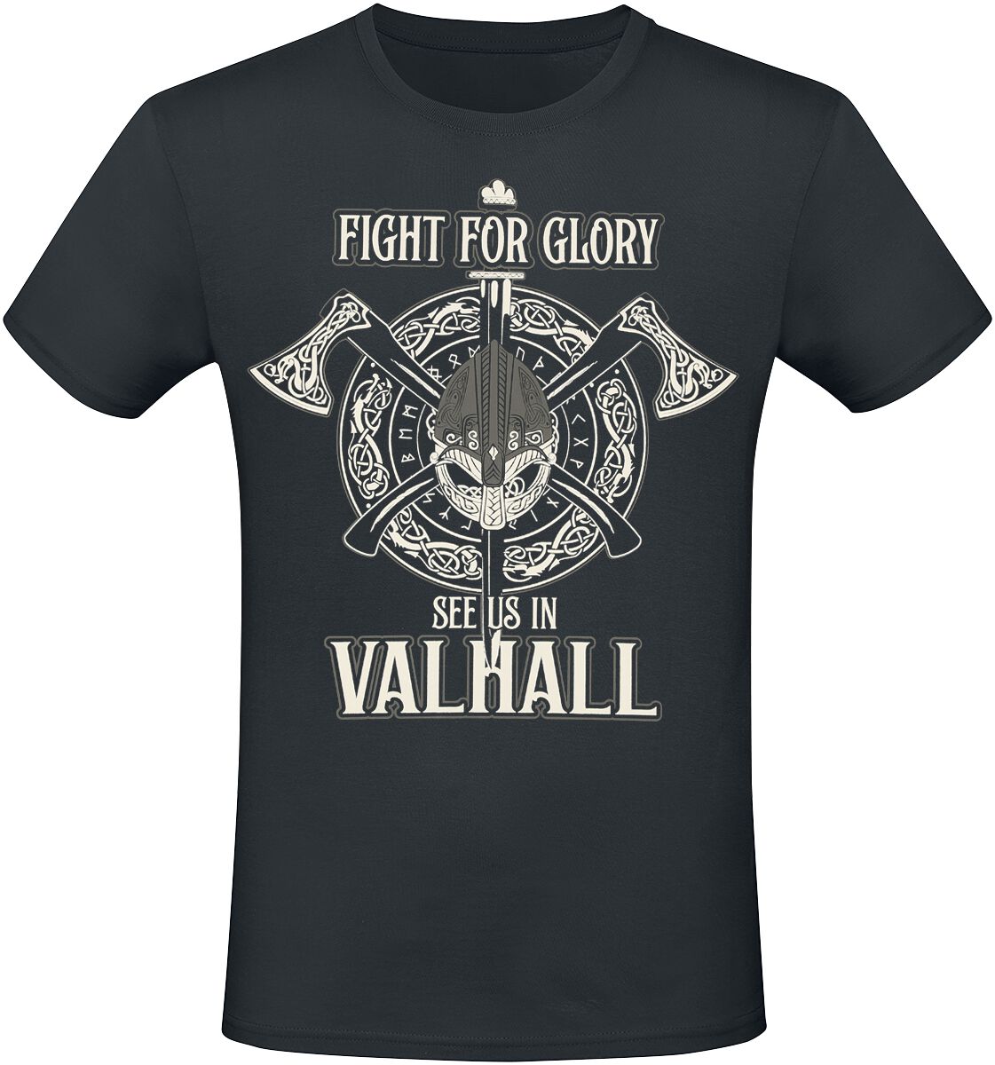 T-Shirt - Fight For Glory - S bis 3XL - für Männer - Größe M - schwarz - Männer - male