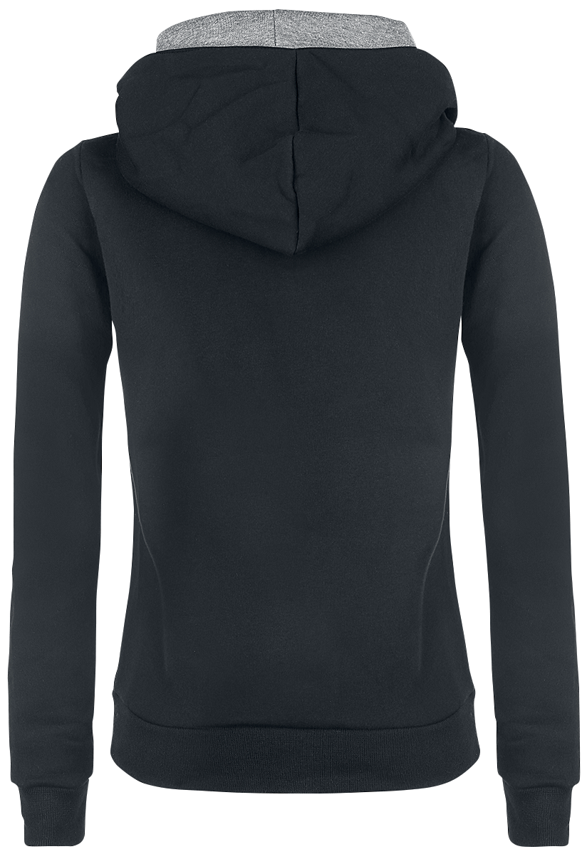 Kapuzenpullover für Damen  schwarz 