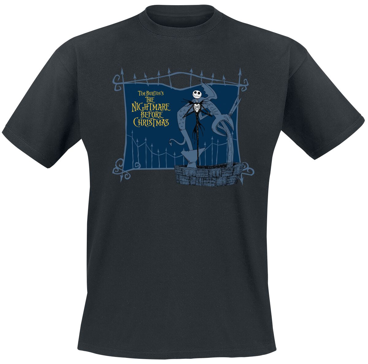 Image of T-Shirt Disney di Nightmare Before Christmas - Jack and the Well - S a XXL - Uomo - nero