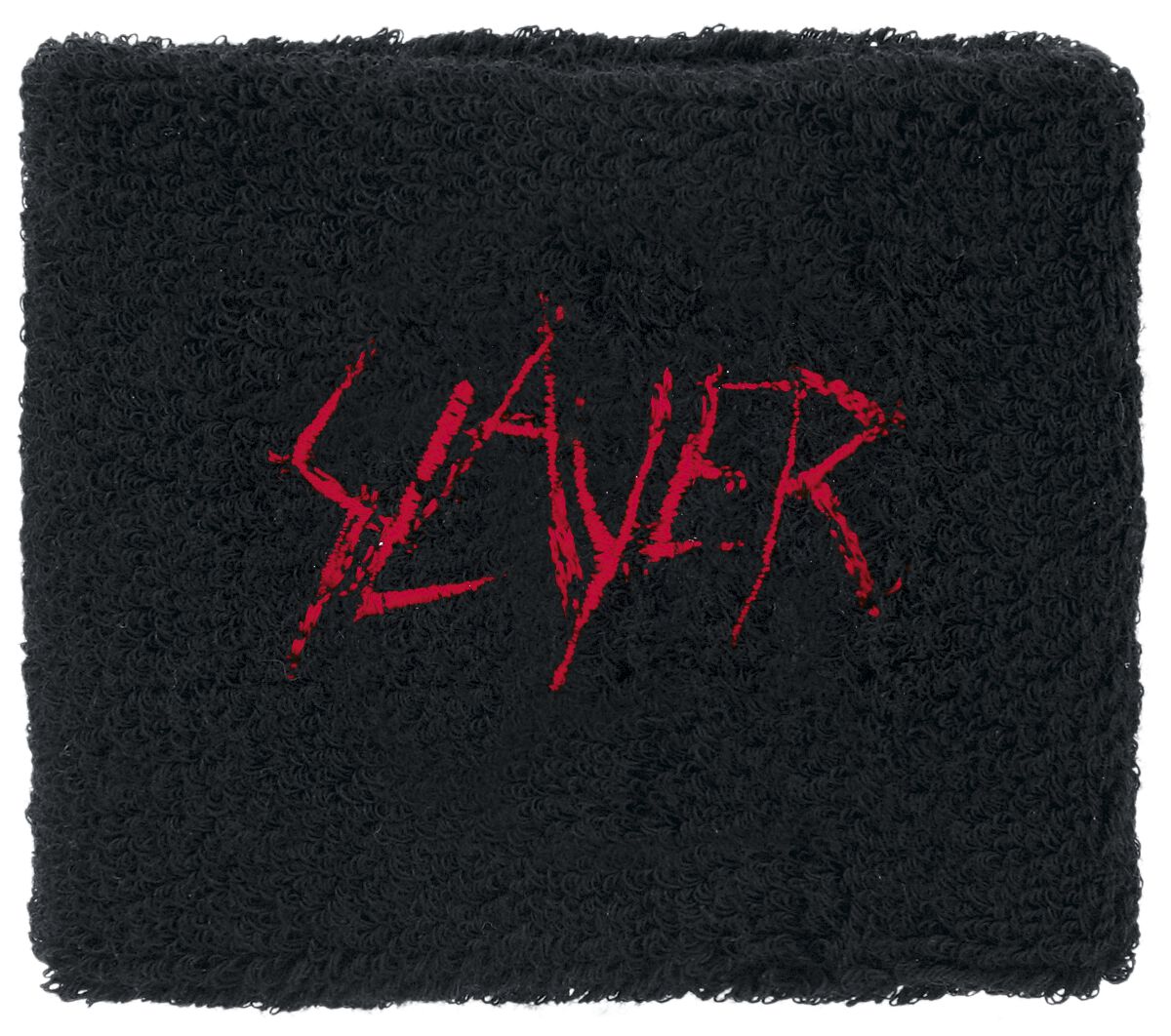 Logo Wristband Schweißband schwarz von Slayer